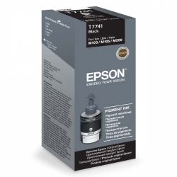 Epson č. 774 (T7741) orig. pro M100/M105/M200, zásobník/lahvička inkoustu - černý 140 ml