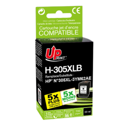 Cartridge č. 305XL (3YM62A) Uprint kompatibil pro HP - černá 18 ml