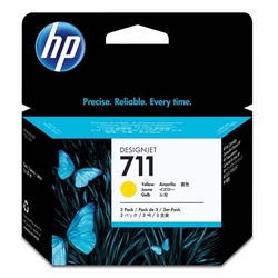 HP č. 711 (CZ136A) orig. pro Designjet T120/T520 (HP711) trojbalení - 3x žlutá 3x 29ml