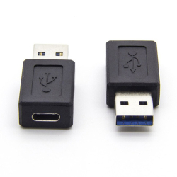 redukce USB A M (3.0) -> USB C F (3.1) - černá 