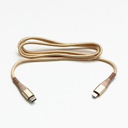 LOGO USB kabel (2.0) C samec - Apple Lightning samec, 1m - nylonové opletení