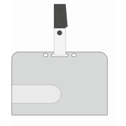 identifikace - kapsa/visačka IDPR 3 vodorovná ke klipsu, tuhý plast (54x86 mm) - 1ks 