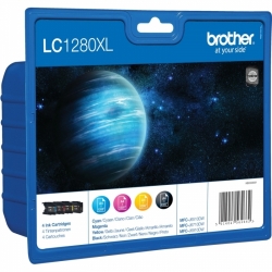 Brother LC1280VALBP XL ValuePack orig pro MFC-J6910DW - CMYK 2400+3x1200 str.