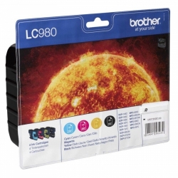 Brother LC980 VALUE PACK orig. pro DCP-145C, MFC-250C, 290C - c,m,y,bk 1x8,7ml, 3x4,8ml