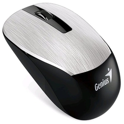 myš Genius NX-7015, BlueEye, 1600DPI, 2,4GHz bezdrátová USB (1xAA součástí) - stříbrná 