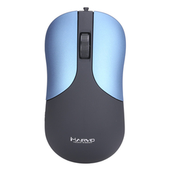 myš MARVO DMS002, 1200dpi, USB, optická, 3 tl., kancelářská - černo-modrá 