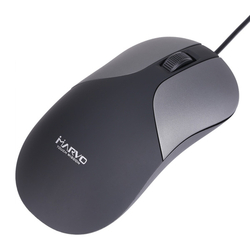myš MARVO DMS002, 1200dpi, USB, optická, 3 tl., kancelářská - černo-šedá
