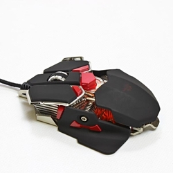 myš RED FIGHTER M1, 4000dpi, USB, optická, 10 tl., programovatelná - černá 