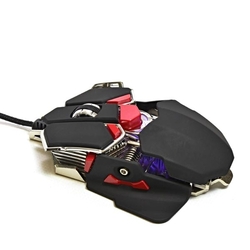 myš RED FIGHTER M1, 4000dpi, USB, optická, 10 tl., programovatelná - černá 