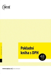 pokladní kniha s DPH Optys OP1011, nepropisovací, A4 - 48 listů