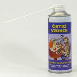 stlačený plyn/AirDuster ČISTÍK, hořlavý, pro těžce dostupná místa - 400 ml 