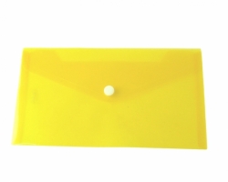 obálka s drukem DL, PP DONAU (180 mic.) - žlutá 