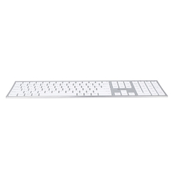 klávesnice Powerton Ultraslim, CZ/SK, Multi-device 2,4Gb+BT 3,0  - stříbrná 