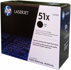 HP Q7551X orig. pro LJ P3005/M3035mfp - černý toner (HP51X) - doprodej, poslední kus 13000 str.