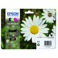 Epson č. 18 (T1806) orig. PACK pro Expression Home XP102/302/402/405 - CMYK 5,5 ml + 3x 3,3 ml