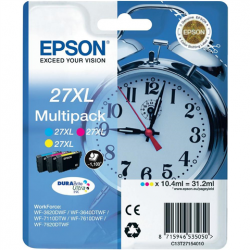 Epson č. 27XL (T2715) orig. pro WF3620/3640/7110/7610/7620 (EP27XL) - CMY 3x10,4 ml