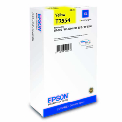 Epson T7554 orig. pro WorkForce Pro WF8010/WF8090/WF85900 - yellow ink XL 39ml, 4000 str.