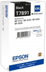 Epson T7891 orig. pro WorkForce Pro WF5620/WF5110/WF5690 - černá XXL 4.000 str./65 ml