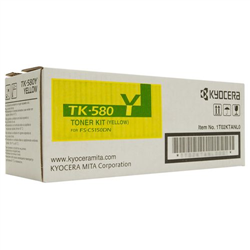 Kyocera TK580Y orig pro FS C5150 - yellow toner 2800 str.