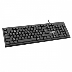 klávesnice LOGO CUT II, drátová (USB) CZ/SK - černá 