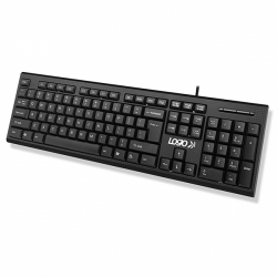 klávesnice LOGO CUT II, drátová (USB) CZ/SK - černá 