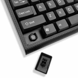 klávesnice LOGO CUT, drátová (USB) CZ/SK - černá 