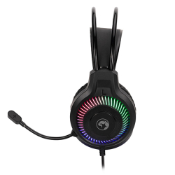 sada MARVO LOOT 40 drátová USB, podsvícená - klávesnice CZ+myš+sluchátka+podložka 
