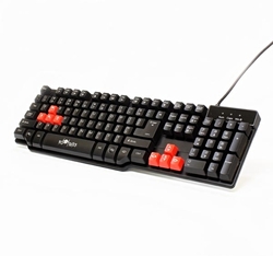 klávesnice RED FIGHTER K1, drátová USB, 3 podsvícení, herní 