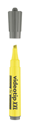 zvýrazňovač ICO Videotip XXL, zkosený hrot (stopa 1-4mm) - žlutý 