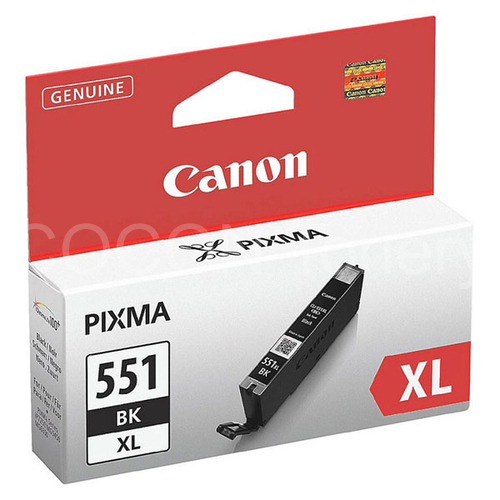Canon CLI-551BK XL orig. (6443B001) pro iP7250, MG5450, MG6350 - černá 11ml