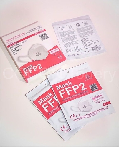 respirátor dýchací FFP2 GEN MEDICAL, 5ti-vrstvý, filtrace 95%, certif. CE/EN - 1ks