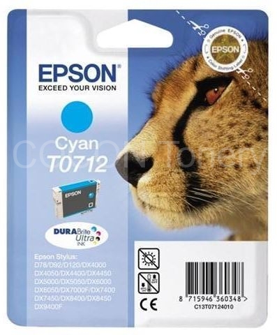 Epson T0712 orig. pro ST D78, DX4000/5000/6000 - cyan 5,5 ml