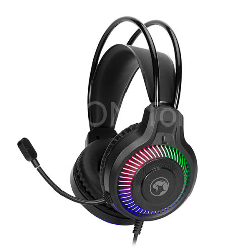 sada MARVO LOOT 40 drátová USB, podsvícená - klávesnice CZ+myš+sluchátka+podložka 