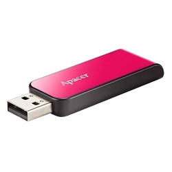 Flash Disk APACER AH334, 32GB, vysouvací, USB 2.0 - růžová 