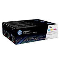 HP č. 128A (CF371AM) orig. PACK pro CLJ CM1415/CP1525 (HP128A) - CMY 3x 1.300 str.