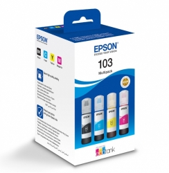 Epson č. 103 (T00S64A) PACK zásobník/lahvička inkoustu pro EcoTank L3151 (EP103) - CMYK 4x65 ml