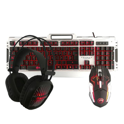 klávesnice MARVO CM303 (Scorpion), drátová USB, podsvícená - klávesnice+myš+sluchátka 