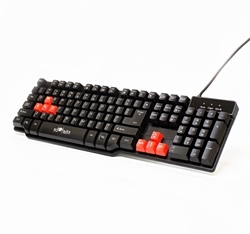 klávesnice RED FIGHTER K1 (US) drátová USB, 3 podsvícení, herní 